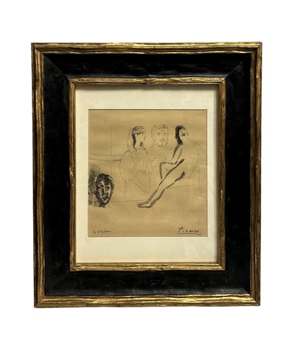 Pablo Picasso (da) : Le chef d'oeuvre inconnu  - litografia fototipica su carta - Auction Summer sale - DAMS Casa d'Aste