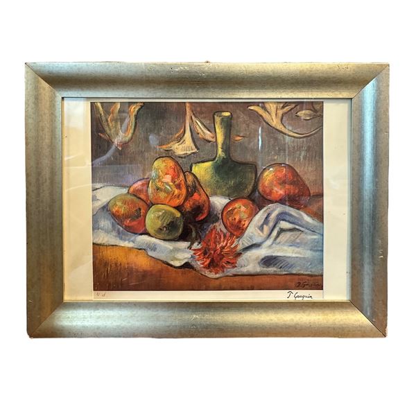 Paul Gauguin : Natura morta  (1891/1964)  - litografia fototipica - Auction Opere provenienti dall'Accademia Internazionale di Arte Moderna (AIAM) - Web Only - DAMS Casa d'Aste