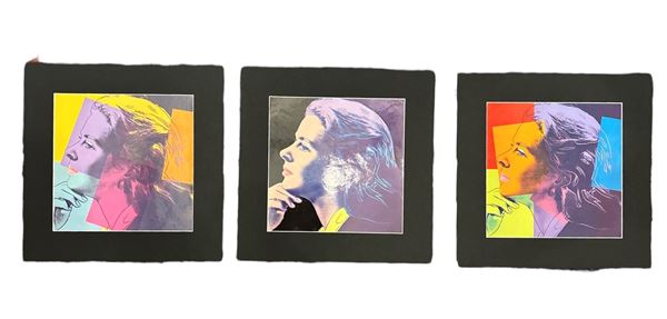 Andy Warhol - Ingrid Bergman herself - tre stampe offset