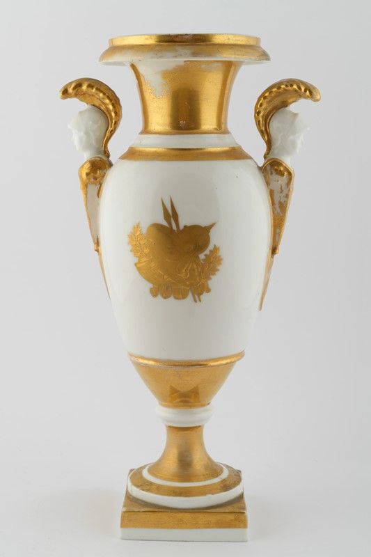 White porcelain vase