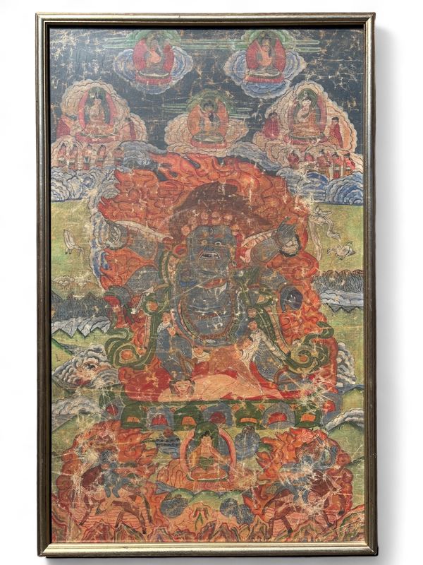 Thangka raffigurante divinità