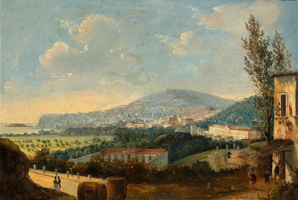 Salvatore Fergola - Veduta di Napoli della Strada nuova del Campo