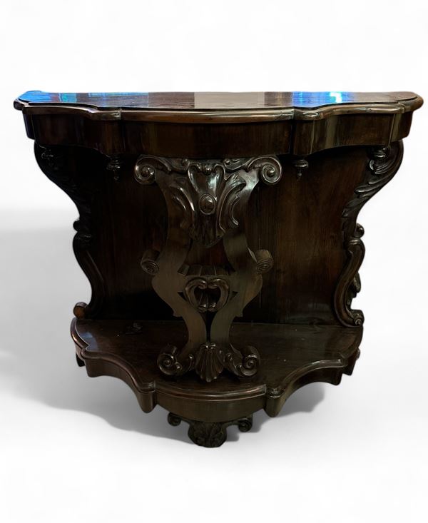 Consolle - Luigi Filippo  (fine del XIX secolo)  - legno - Asta Art Décor - Collezioni Private Romane - DAMS Casa d'Aste