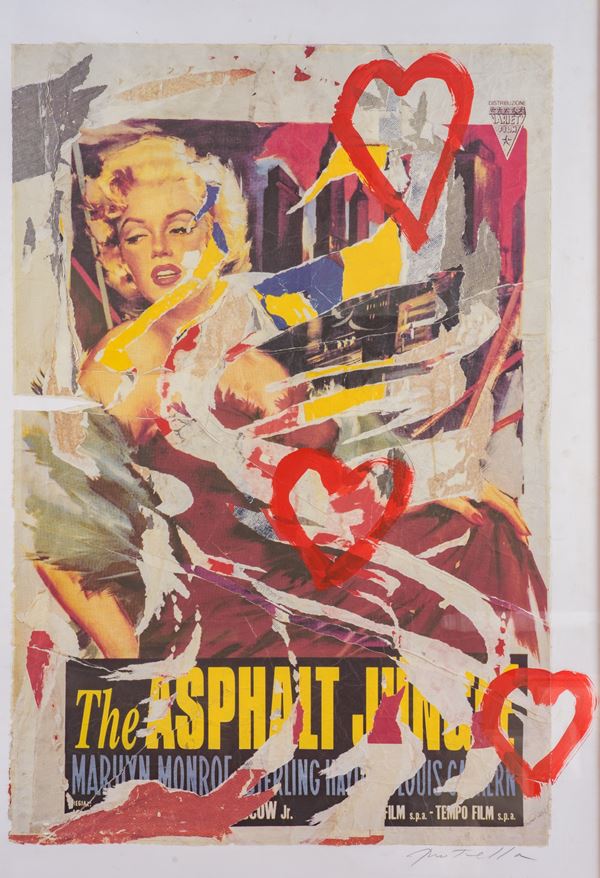 Mimmo Rotella - Marylin "The Asphalt Jungle"