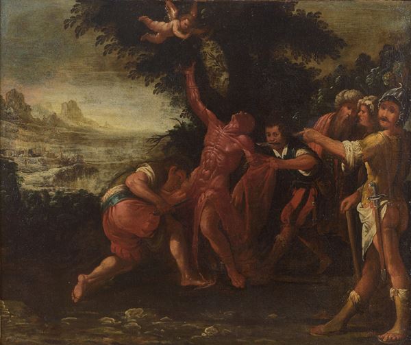 Scuola lombarda del XVII secolo - Il martirio di San Bartolomeo