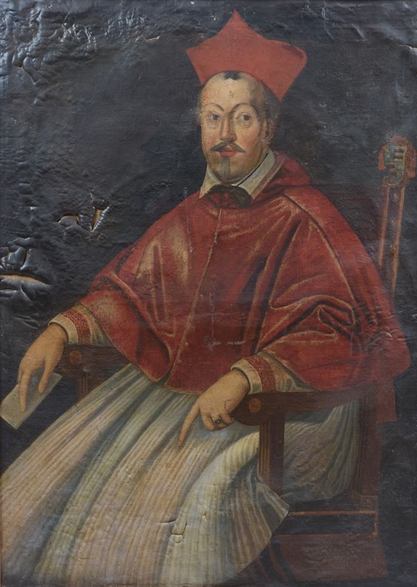 Scuola Romana del XVII secolo - Ritratto del cardinal Francesco Barberini