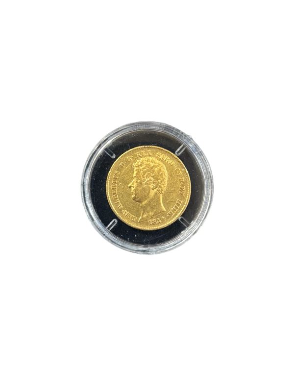 20 lire in oro 22 kt - Carlo Alberto - 1834