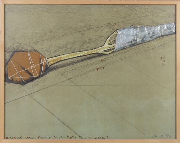 Christo Javacheff Christo - Wrapped tree (Progetto)