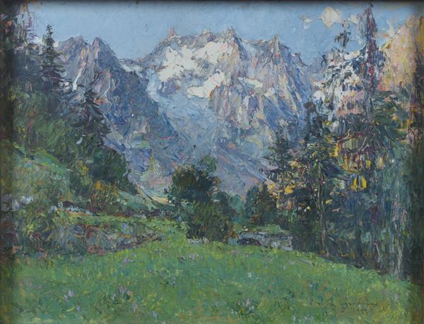 Lidio Ajmone - Paesaggio alpino
