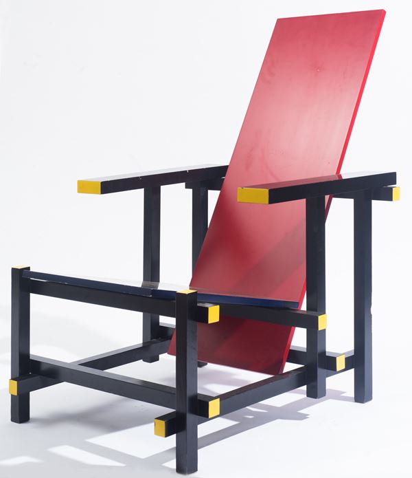 Gerrit Thomas Rietveld - Poltrona  mod. "Red and blue"