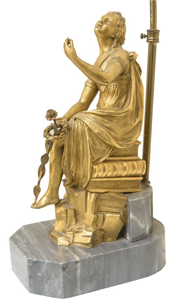 Scultura raffigurante l'allegoria della poesia