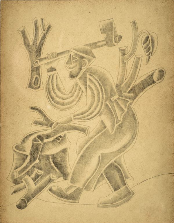 Fortunato Depero - Spaccalegna