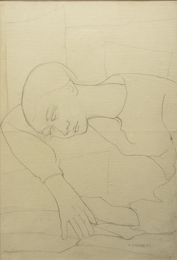 Felice Casorati - Fanciulla addormentata