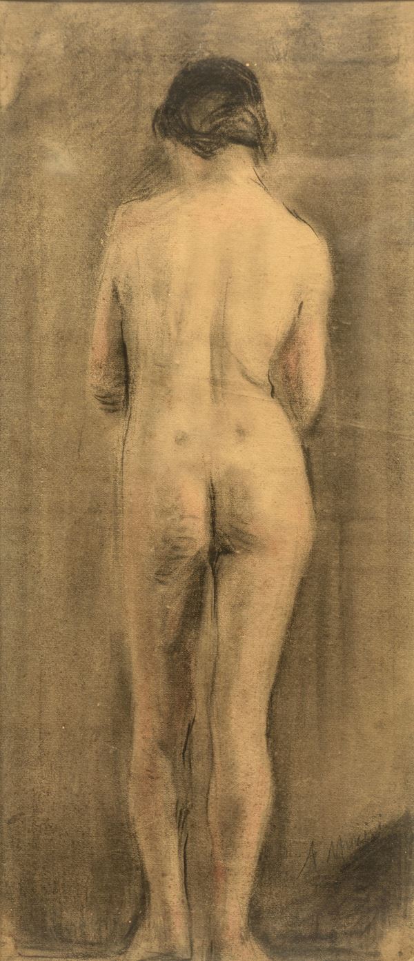 Antonio Mancini - Nudo femminile di schiena
