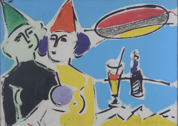Sante Monachesi - Coppia di clown