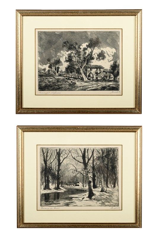 &quot;Winter in the woods&quot; and &quot;English landscape&quot;