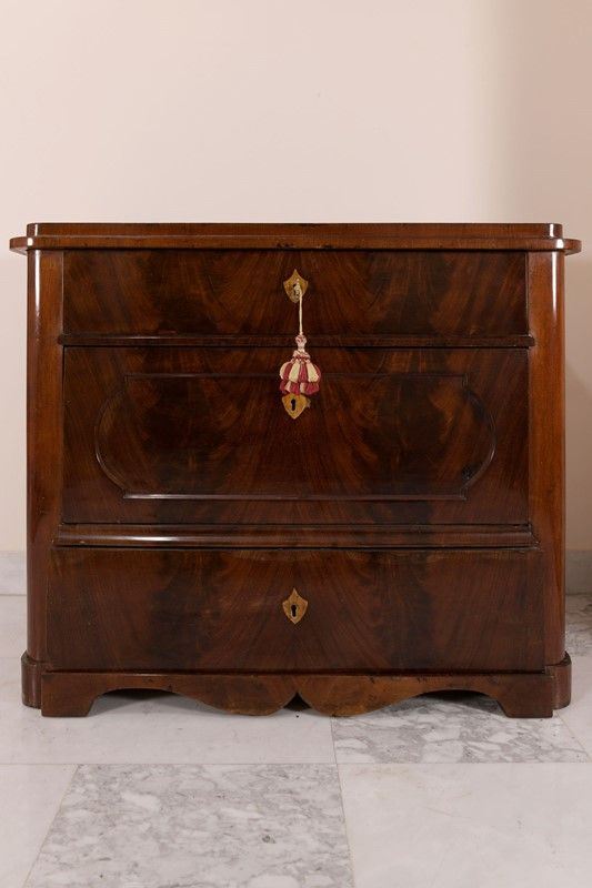 Commod&#233; with three drawers  (seconda metà XIX secolo)  - Auction Antiques and Modern Art Auction - DAMS Casa d'Aste