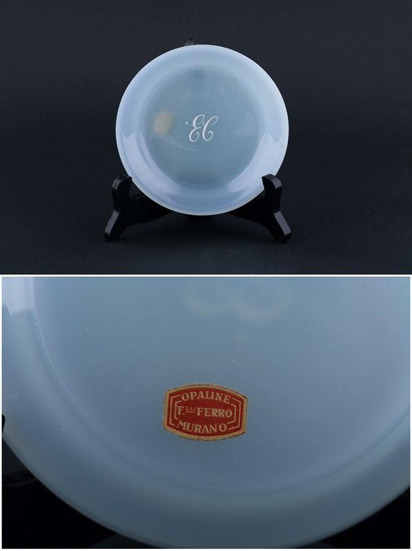 Glass saucer  (metà XX secolo)  - Auction Antiques and Modern Art Auction - DAMS Casa d'Aste