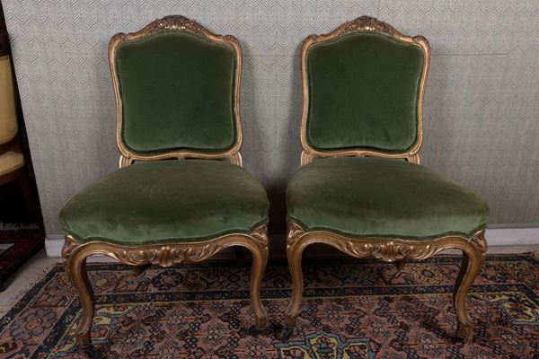 Pair of chairs  (fine XIX secolo)  - Auction Antiques and Modern Art Auction - DAMS Casa d'Aste