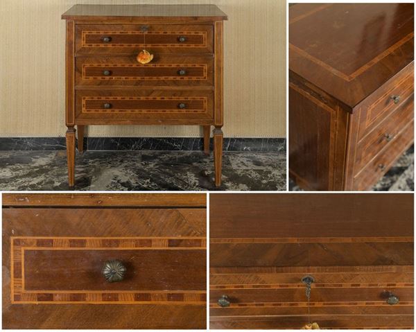Rectangular chest of drawers  (XX secolo)  - Auction Antiques and Modern Art Auction - DAMS Casa d'Aste