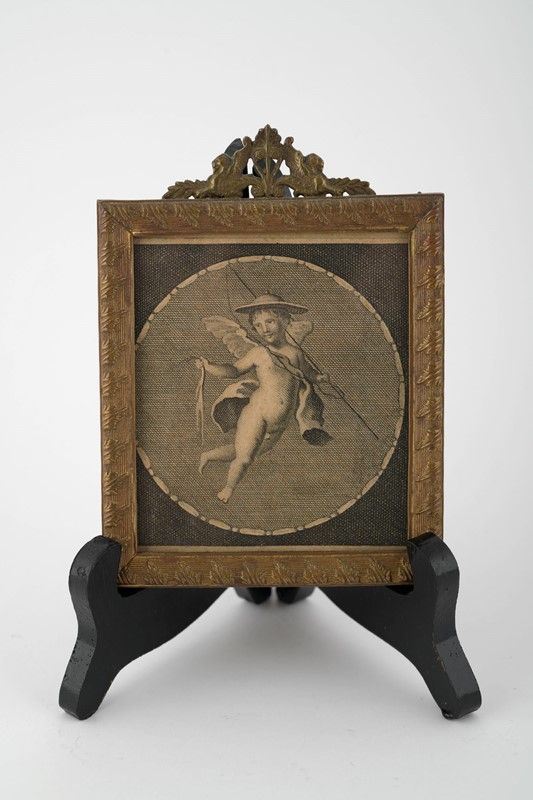 Multiplo su carta &quot;Putto alato&quot;  (inizio XVIII secolo)  - Asta Asta di Antiquariato e Arte Moderna - DAMS Casa d'Aste