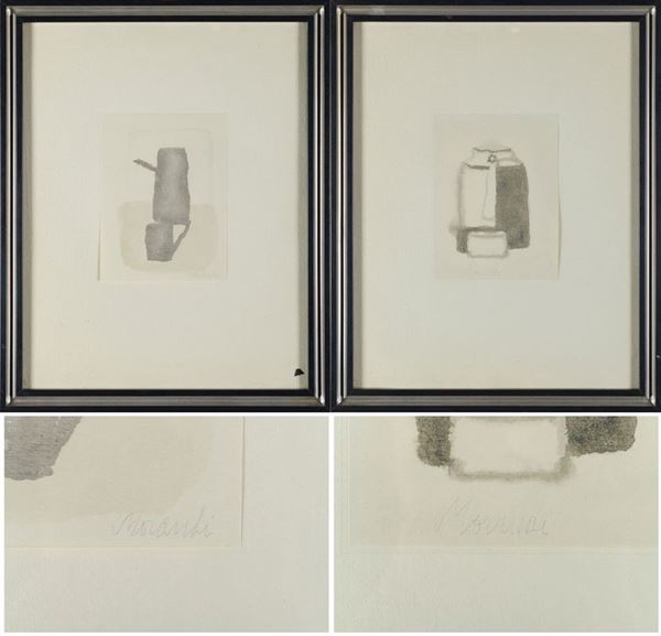 Pair of multiples on paper in off set  - Auction Antiques and Modern Art Auction - DAMS Casa d'Aste
