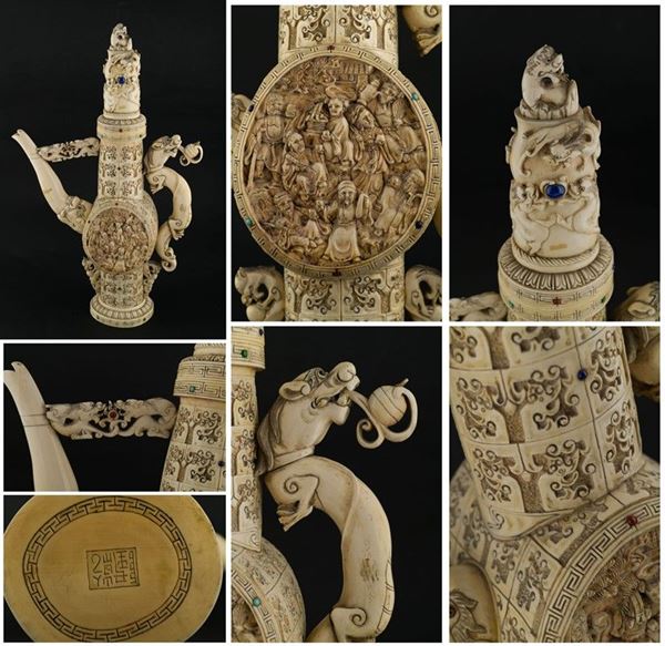 Ivory spout  (Fine XIX secolo)  - Auction Antiques and Modern Art Auction - DAMS Casa d'Aste