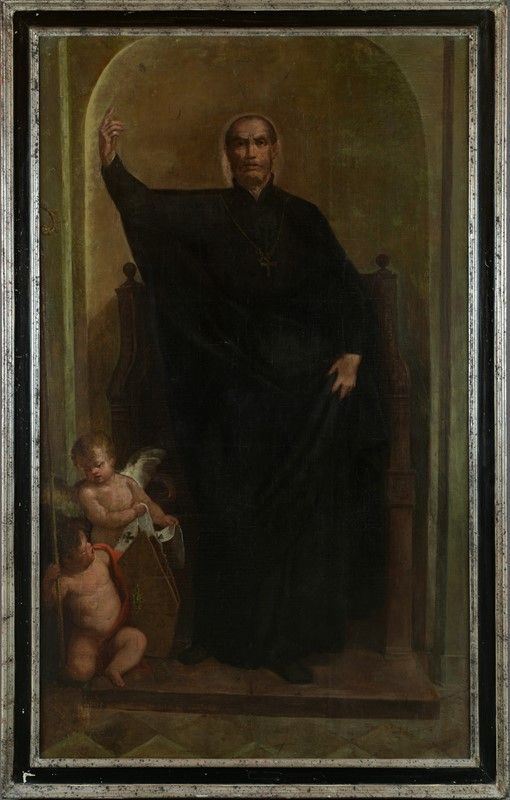 Salvatore Monosilio - San Francesco Borgia con due putti